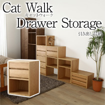 cat walk キャットウォークC オープン収納 小型ラック 小型チェスト 引き出し