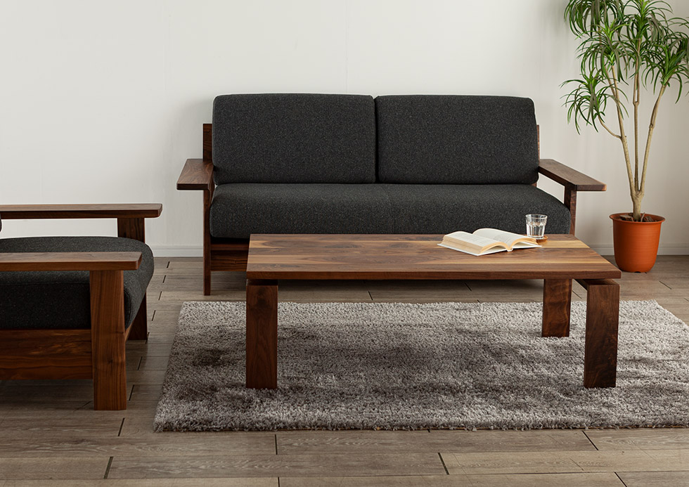 アサヒ木工 リビング 無垢材 センターテーブル ローテーブル