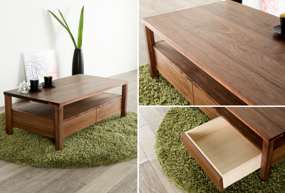 天然木無垢材の素材感が美しい[fores] センターテーブル 110サイズ | Interior Shop NOLSIA