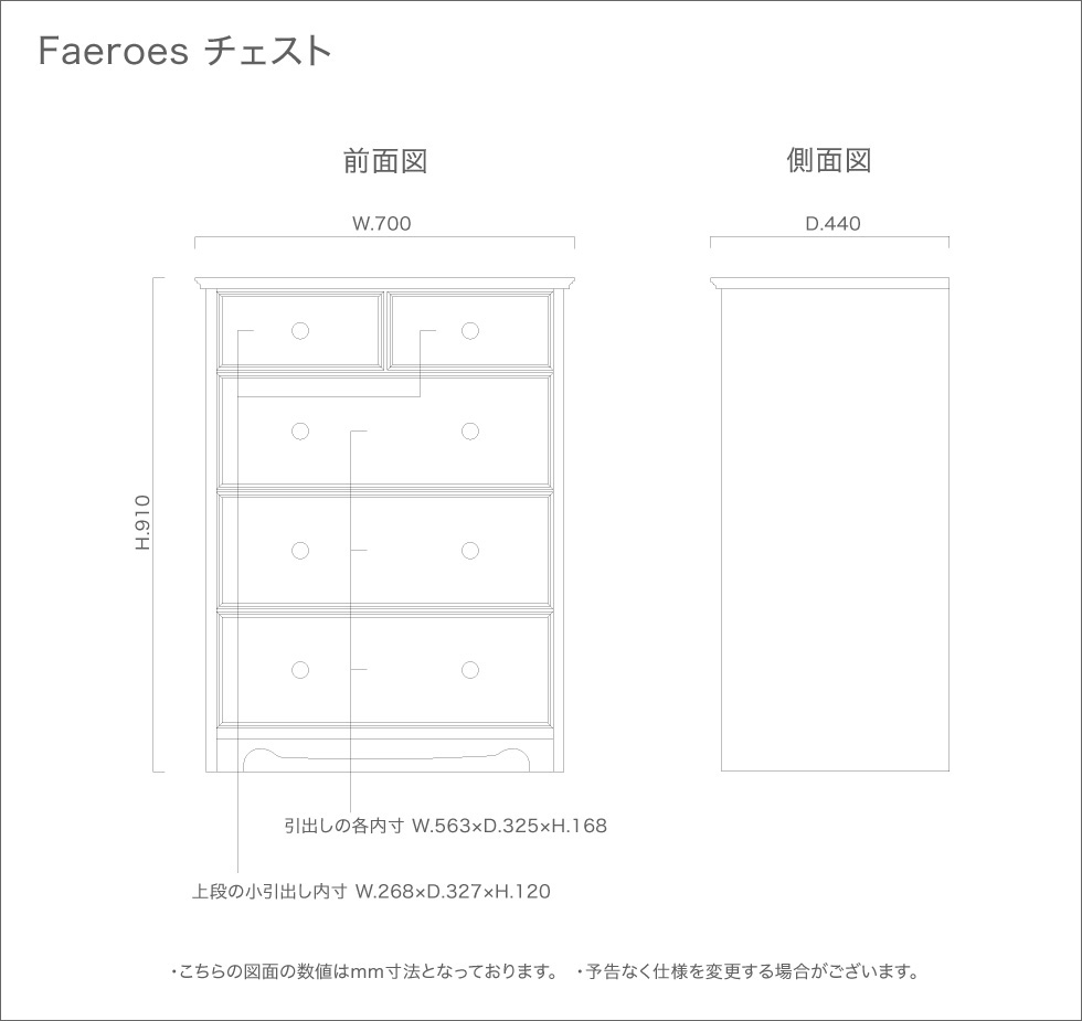 faeroes チェスト